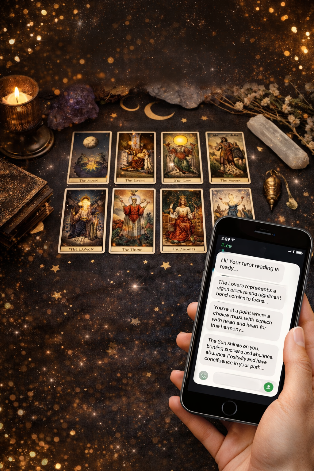 9-Card Quick Insight Reading (delivered via text)